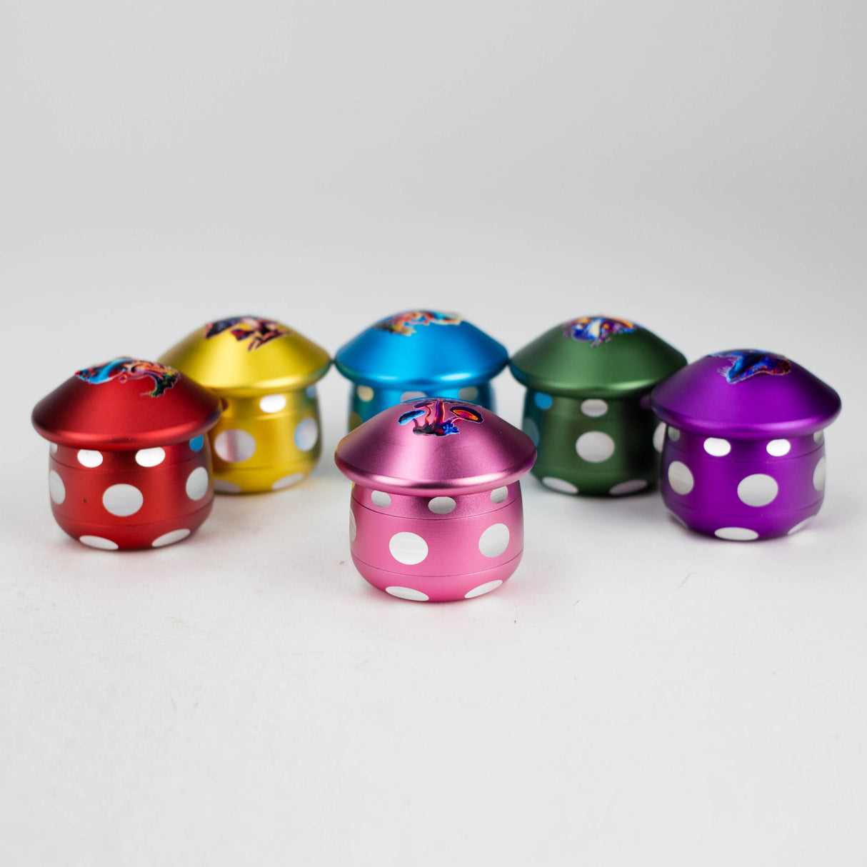 Aluminum Mushroom Grinder 4 Layers Regular Grinder 777 Smoke