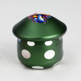 Aluminum Mushroom Grinder 4 Layers Regular Grinder 777 Smoke Green