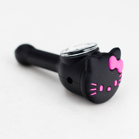4" Kitty Cloud Silicone Pipe Silicone Pipe Canadian Distributor Black