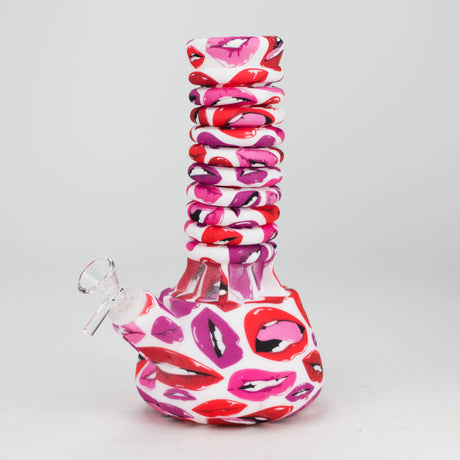 9"-15" extendable silicone water bong Silicone Bongs 777 Smoke Pattern1