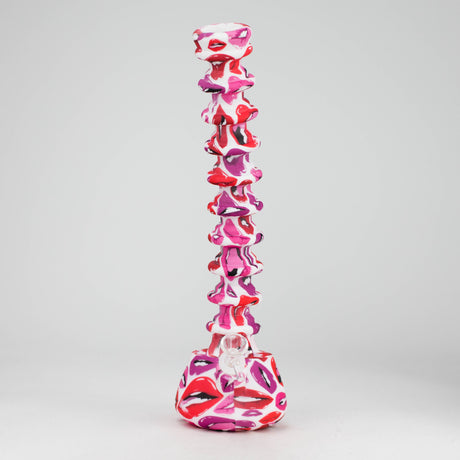 9"-15" extendable silicone water bong Silicone Bongs 777 Smoke