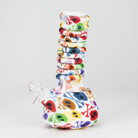 9"-15" extendable silicone water bong Silicone Bongs 777 Smoke Pattern2