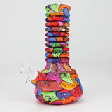 9"-15" extendable silicone water bong