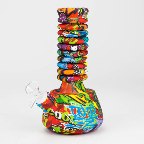 9"-15" extendable silicone water bong Silicone Bongs 777 Smoke Pattern5