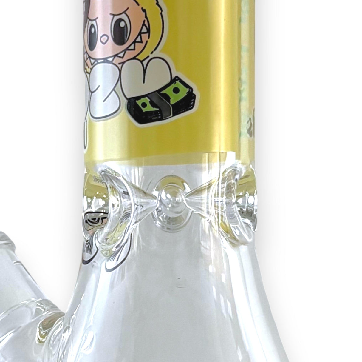 14" 7MM “Cute Monster Crew” Heavy-Duty Beaker Water Pipe Glass Bong Super Supplys Inc