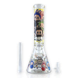 14" 7MM “Cute Monster Crew” Heavy-Duty Beaker Water Pipe Glass Bong Super Supplys Inc