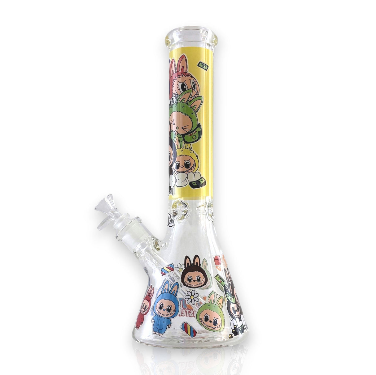 14" 7MM “Cute Monster Crew” Heavy-Duty Beaker Water Pipe Glass Bong Super Supplys Inc
