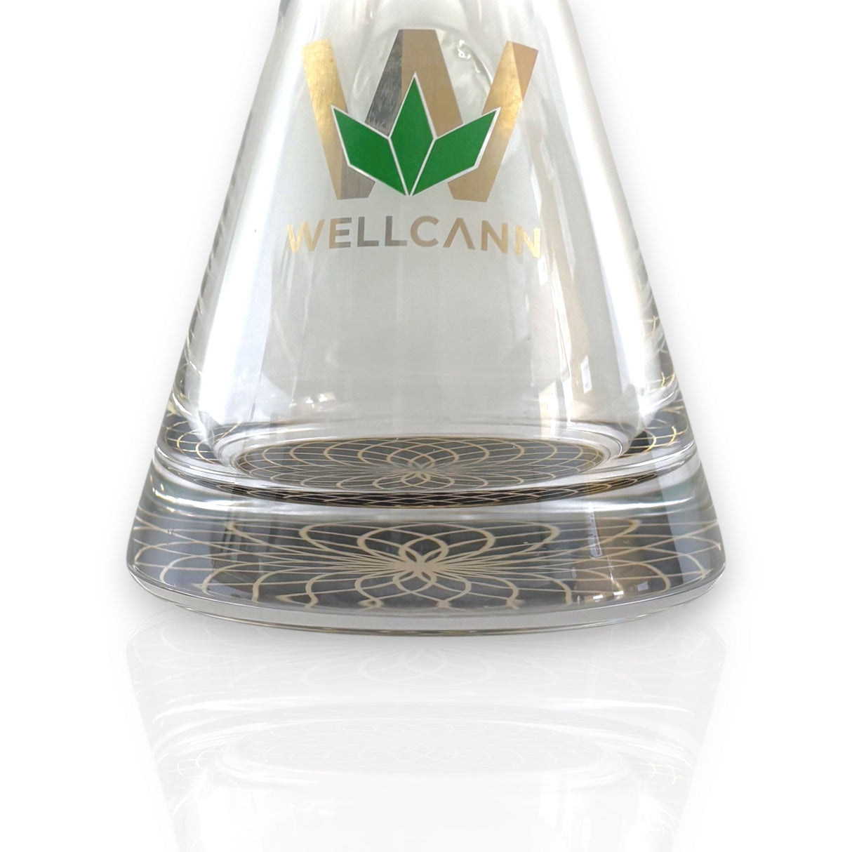 Wellcann | 16" Heavy-Duty 7MM Beaker Water Pipe – Extra Thick Base-Black Glass Bong Super Supplys Inc