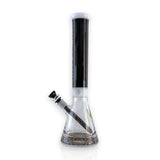 Wellcann | 16" Heavy-Duty 7MM Beaker Water Pipe – Extra Thick Base-Black Glass Bong Super Supplys Inc