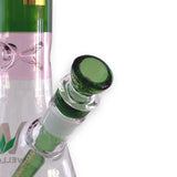 Wellcann | 16" Heavy-Duty 7MM Beaker Water Pipe – Extra Thick Base-Green Glass Bong Super Supplys Inc