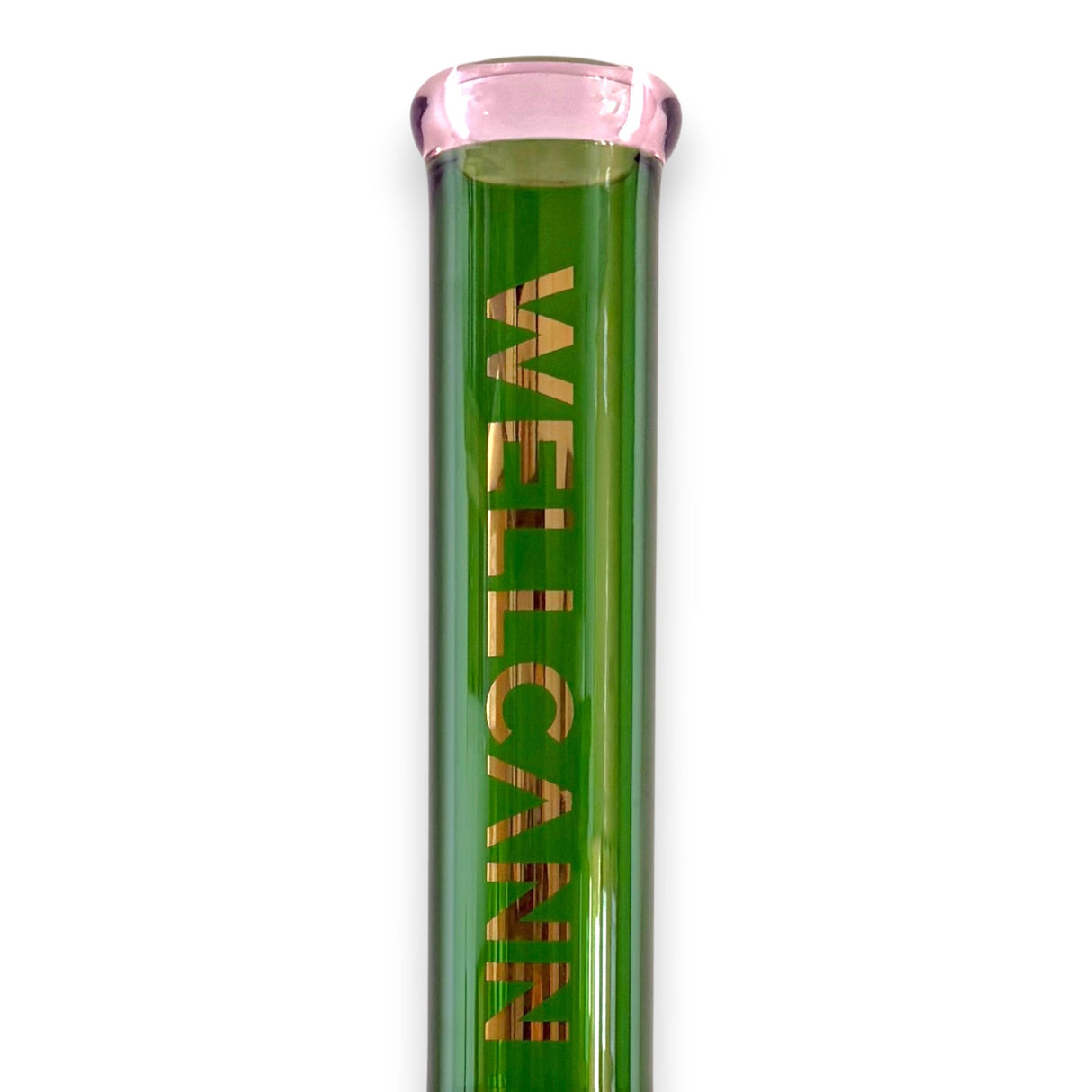 Wellcann | 16" Heavy-Duty 7MM Beaker Water Pipe – Extra Thick Base-Green Glass Bong Super Supplys Inc