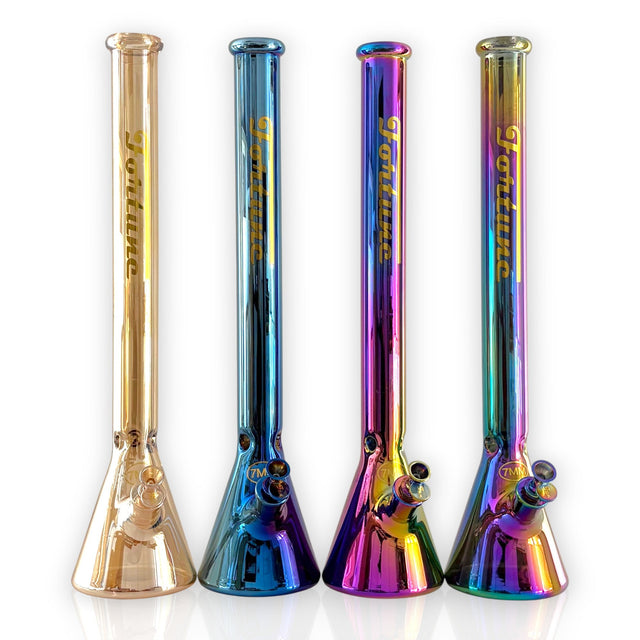 Fortune | 24" Electroplated 7MM Beaker Water Pipe Glass Bong Fortune