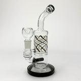 10" Glass Bong with Inline Diffuser Glass Bong RMG WHOLESALE