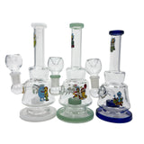 7" Sticker Glass Bong with Diffuser Glass Bong RMG WHOLESALE