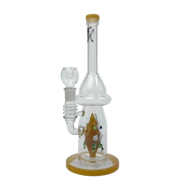 12" Yellow Fish Glass Bong Glass Bong RMG WHOLESALE