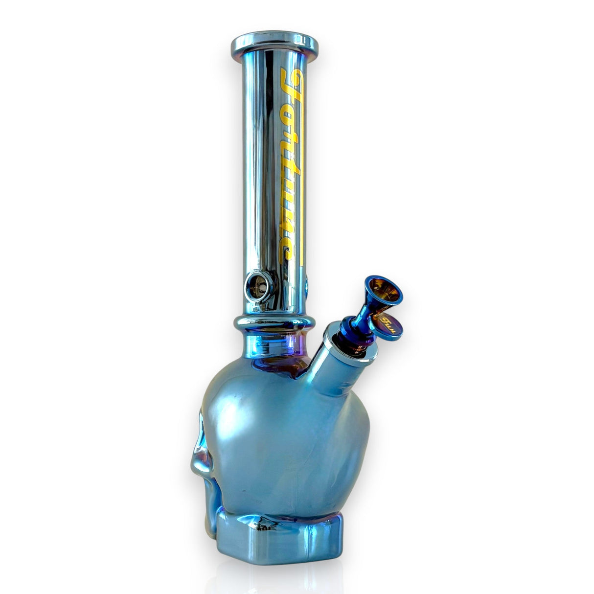 Fortune | 14" Electroplated 7MM Skull Bong Glass Bong Fortune