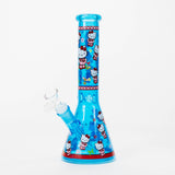 10" Glass Beaker Bong With New Kitty Design Glass Bong 777 Smoke Blue