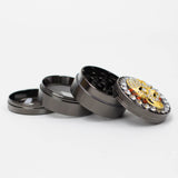 Genie | 4-Part 50mm 3D Grinder with Cubic Zirconia – Box of 6 [GR50] Regular Grinder BB Canada