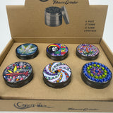 Genie | 4-Part 63mm 3D Decorative Grinder with rhinestones – Box of 6 [GR63] Regular Grinder BB Canada
