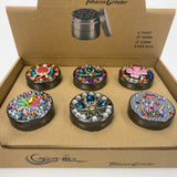 Genie | 4-Part 63mm 3D Decorative Grinder with rhinestones – Box of 6 [GR63] Regular Grinder BB Canada