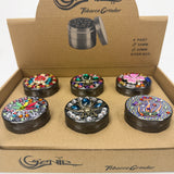 Genie | 4-Part 50mm 3D Grinder with Cubic Zirconia – Box of 6 [GR50] Regular Grinder BB Canada