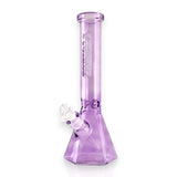 Fortune | 14" Hexagon Base Beaker Bong Glass Bong Fortune Purple