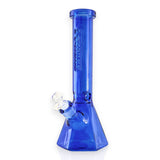 Fortune | 14" Hexagon Base Beaker Bong Glass Bong Fortune Blue