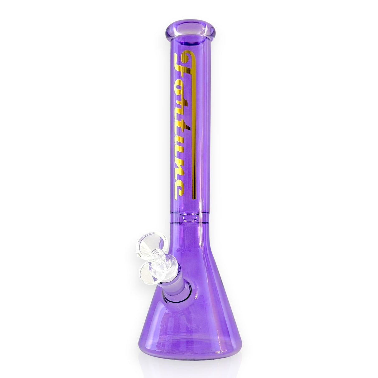 Fortune | Prism 12" Colored Beaker Bong Glass Bong Fortune Purple