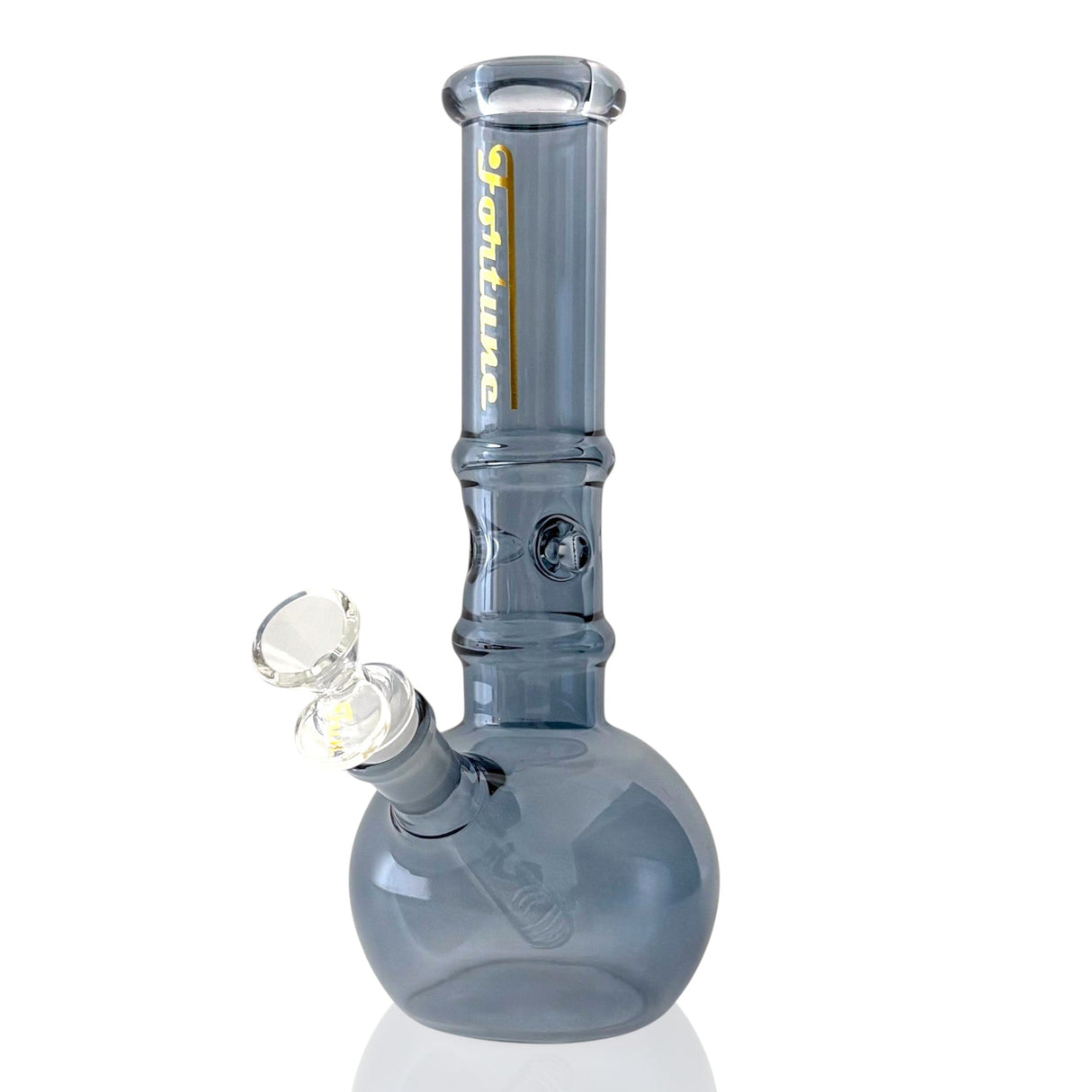 Fortune | Crystal Sphere Beaker – 10" 5MM Premium Glass Bong Glass Bong Fortune T-Black