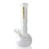 Fortune | Crystal Sphere Beaker – 10" 5MM Premium Glass Bong Glass Bong Fortune White