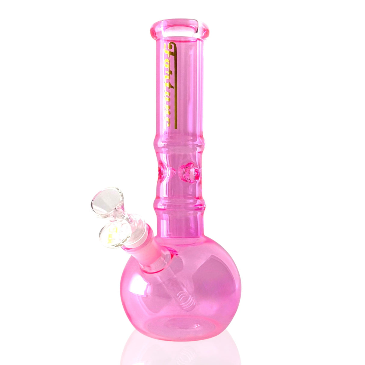 Fortune | Crystal Sphere Beaker – 10" 5MM Premium Glass Bong Glass Bong Fortune Pink