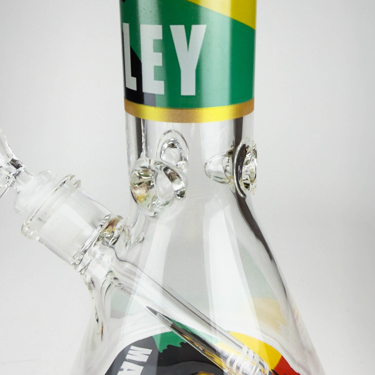 14" BM Design Glass Bong – 7mm Thick with Ice Catcher Glass Bong 777 Smoke