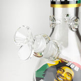14" BM Design Glass Bong – 7mm Thick with Ice Catcher Glass Bong 777 Smoke