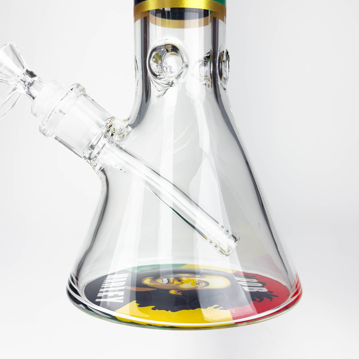 14" BM Design Glass Bong – 7mm Thick with Ice Catcher Glass Bong 777 Smoke