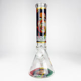 14" BM Design Glass Bong – 7mm Thick with Ice Catcher Glass Bong 777 Smoke Design3