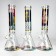 14" BM Design Glass Bong – 7mm Thick with Ice Catcher Glass Bong 777 Smoke