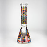 10″ Eyes Design Glass Beaker Water Pipe Glass Bong 777 Smoke