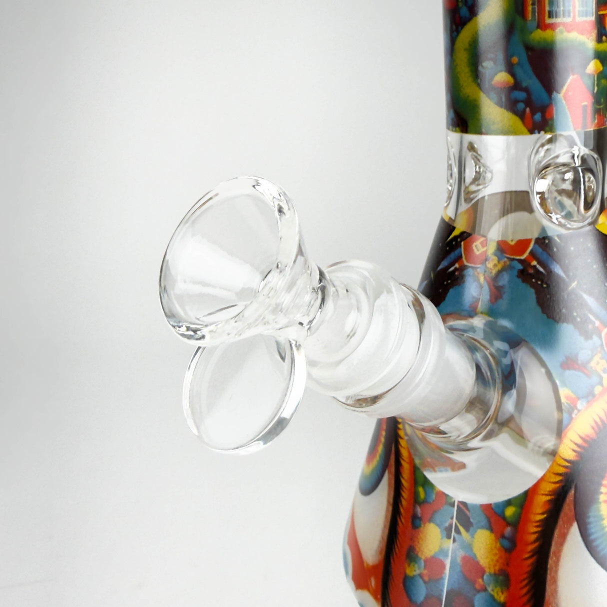 10″ Eyes Design Glass Beaker Water Pipe Glass Bong 777 Smoke