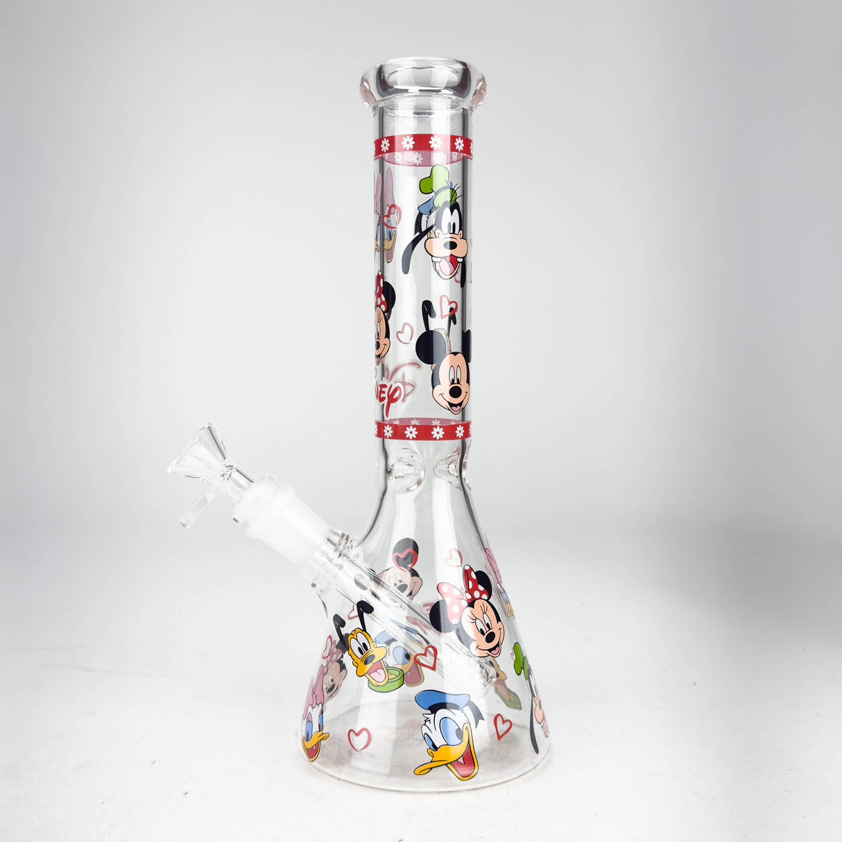 10" Carton Duck Design Glass Beaker Bong Glass Bong 777 Smoke