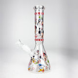 10" Carton Duck Design Glass Beaker Bong Glass Bong 777 Smoke
