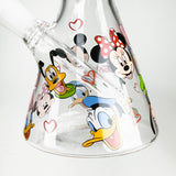 10" Carton Duck Design Glass Beaker Bong Glass Bong 777 Smoke