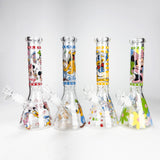 10" Carton Duck Design Glass Beaker Bong Glass Bong 777 Smoke