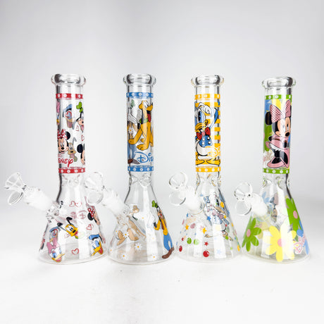 10" Carton Duck Design Glass Beaker Bong Glass Bong 777 Smoke