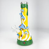 10" 3D Mushroom Design Glass Beaker Bong