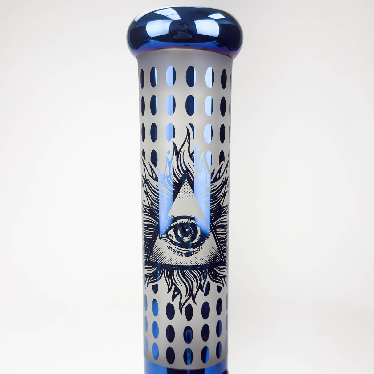 14" Eye Design Glass Bong – 7mm Thick with Ice Catcher Glass Bong 777 Smoke