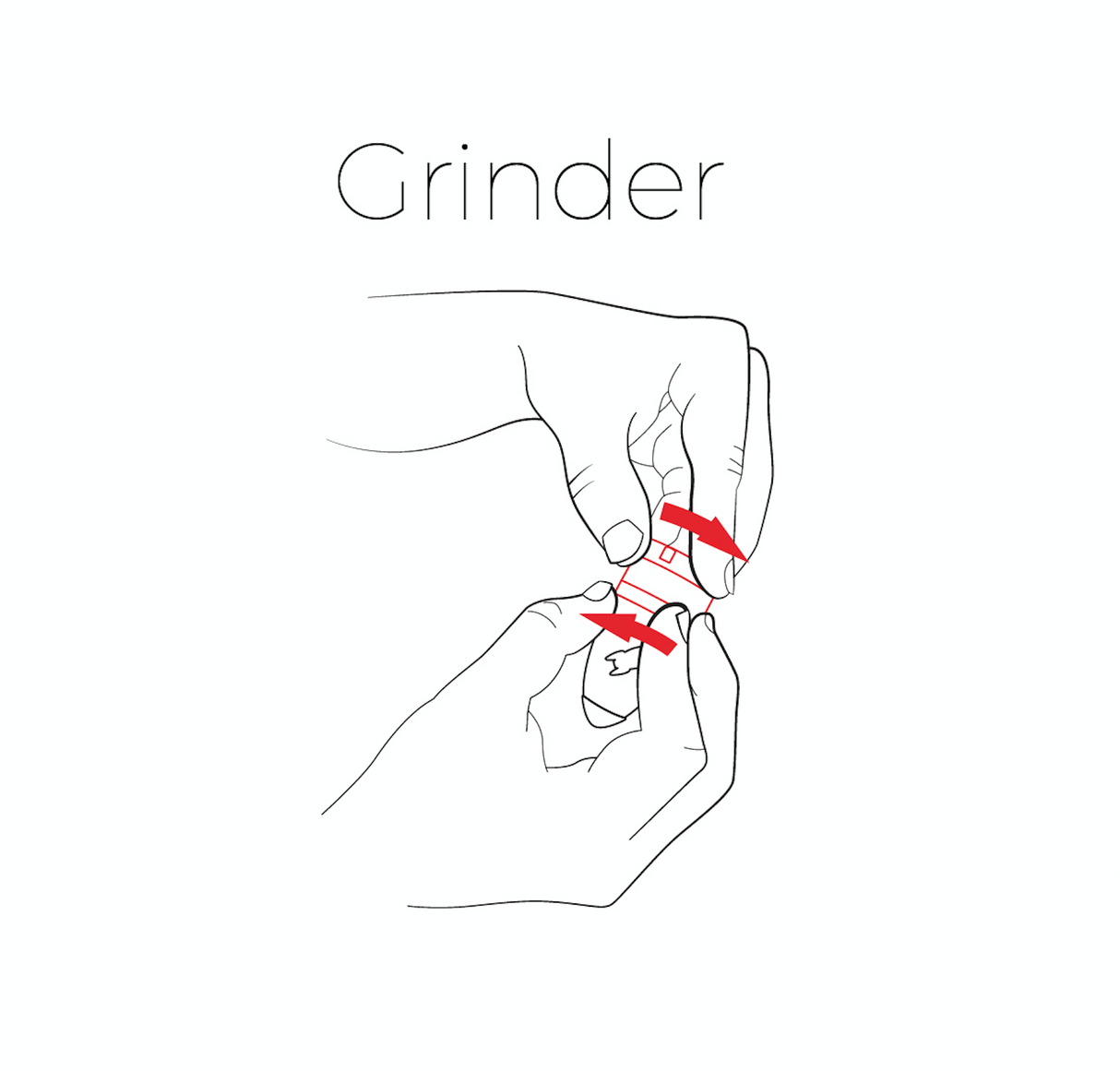 The Hippie - The Rocket Grinder Regular Grinder The Hippie