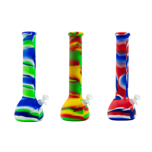 12.5" Silicone Beaker – Assorted Colors | Durable, Flexible & Travel-Ready Resin · Silicone · Plastic Bong Small Biz Distributors