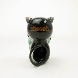 Cheech | 3.5" Black Cat Attack Hand Pipe [PIPE-169] Glass Pipe Smoking Cat Distribution