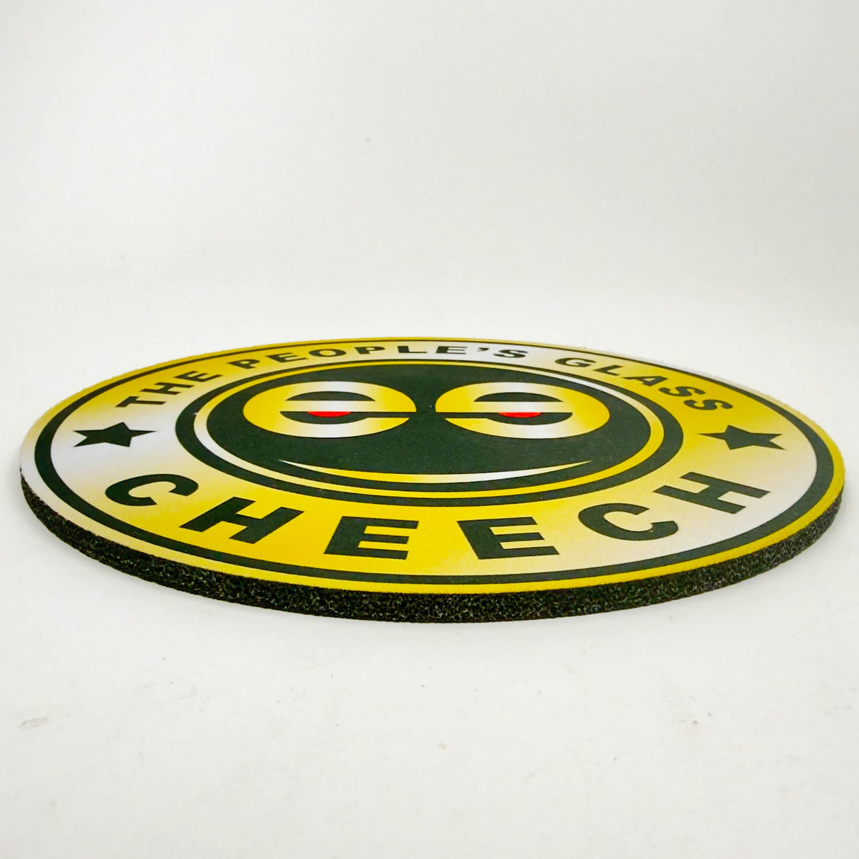 Cheech | 8" Golden Colour Round Dab Mat Tray Smoking Cat Distribution