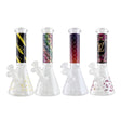 10" LuxePrint Beaker Bong Collection – 4mm Thick Glass Glass Bong Super Supplys Inc